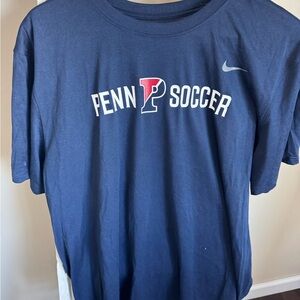 Nike university of Pennsylvania Penn soccer t shirt